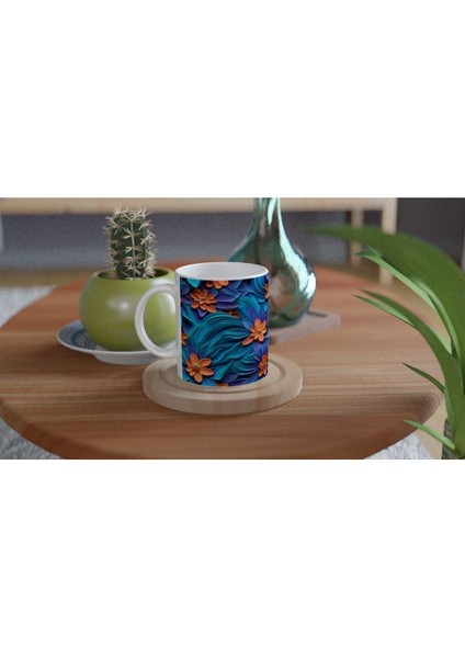 Parlak Tropikal Rüzgarlar Çiçekli Kupa Bardak fırsatları