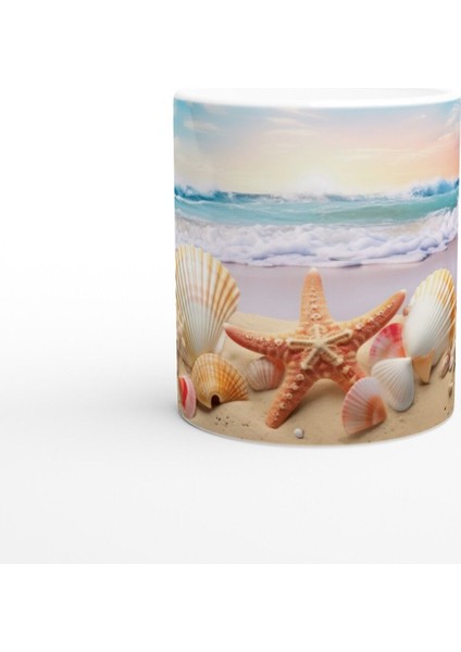 Sabah Işığında Kabuklar Kupa Bardak