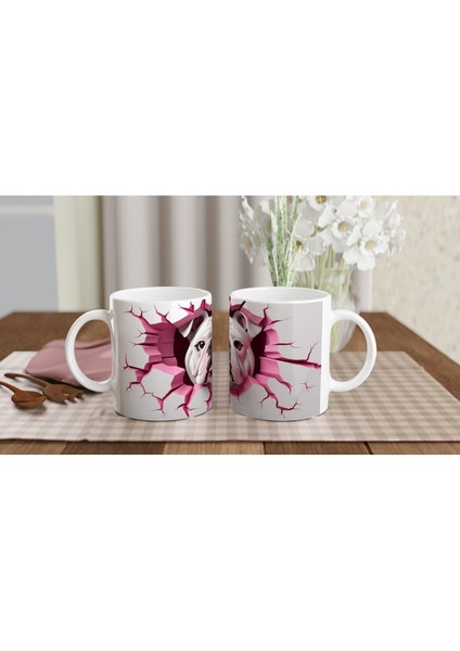 Çatlak Duvardan Bakan Bulldog Temalı Baskılı Kupa Bardak indirimleri