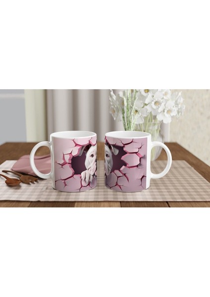 Çatlak Duvardan Bakan Bulldog Temalı Baskılı Kupa Bardak indirimleri