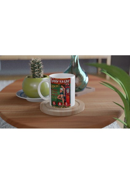 Full Service Retro Benzinlik Kupa Bardak fırsatları