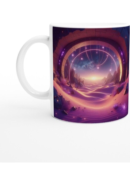 Yay Burcu Baskılı Kahve Kupası - Elementsel Doğa Krallığı Temalı Vs3