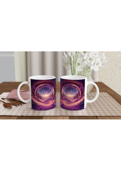 Yay Burcu Baskılı Kahve Kupası - Elementsel Doğa Krallığı Temalı Vs3 indirimleri