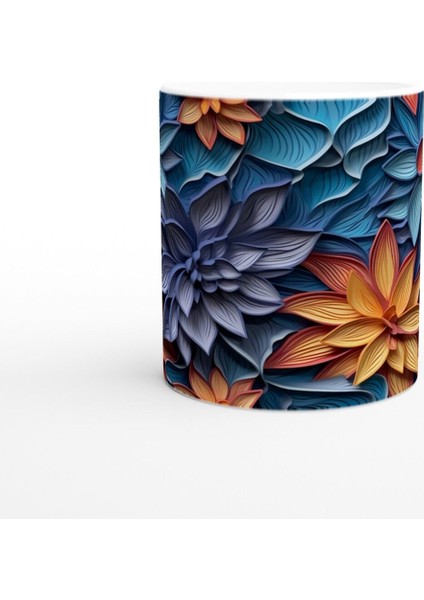 Ateş Çiçekleri Desenli Kupa Bardak fiyatları