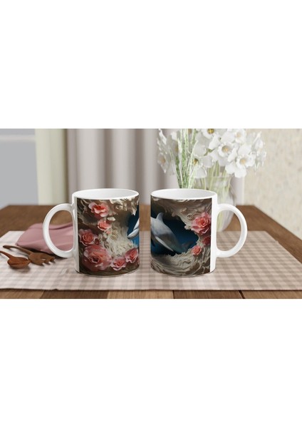 Mercan Dalgaları Arasında Yunus ve Güller Kupa Bardak indirimleri