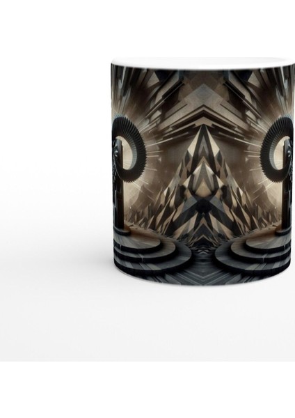 Oğlak Burcu Baskılı Kahve Kupası - Galaktik Taht Odası Temalı Vs2 fiyatları