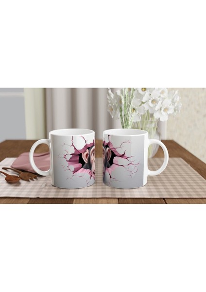 Duvarı Yırtan Şaşkın Maymun Temalı Baskılı Kupa Bardak indirimleri