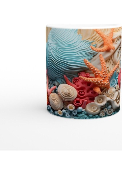 Mavi Dalgalar Arasında Kupa Bardak