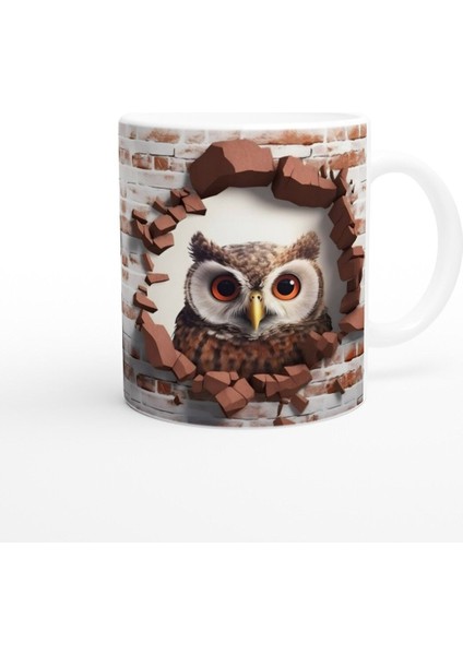 Duvarı Yırtan Cesur Baykuş Kupa Bardak modelleri