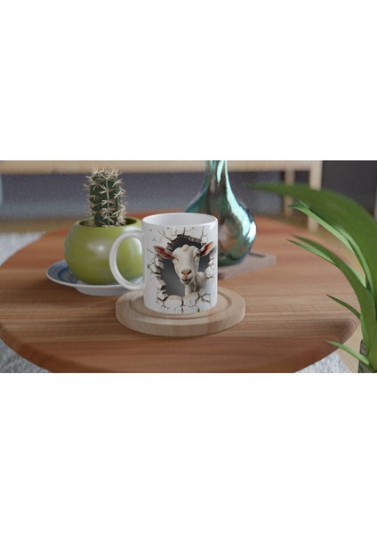 Meraklı Keçi Baskılı Kupa Bardak fırsatları