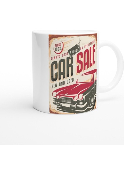 Car Sale 1962 Retro Araba Baskılı Kupa Bardak fiyatları