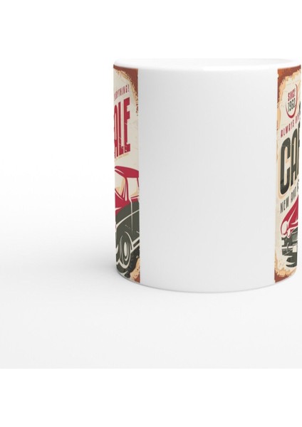 Car Sale 1962 Retro Araba Baskılı Kupa Bardak modelleri