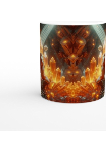 Aslan Burcu Baskılı Kahve Kupası - Büyülü Kristal Mağarası Temalı Vs3 fiyatları