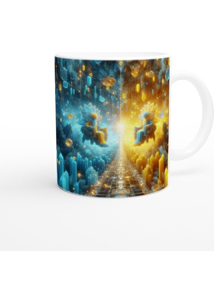 Ikizler Burcu Baskılı Kahve Kupası - Büyülü Kristal Mağarası Temalı Vs2 modelleri