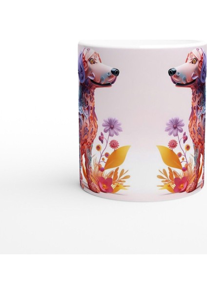 Çiçekli Sevimli Köpek Kupa Bardak fiyatları