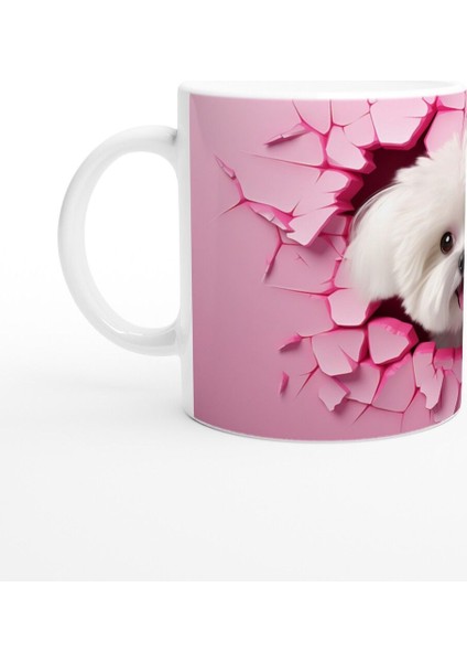 Pembe Çatlaktan Bakan Maltese Temalı Baskılı Kupa Bardak fiyatları