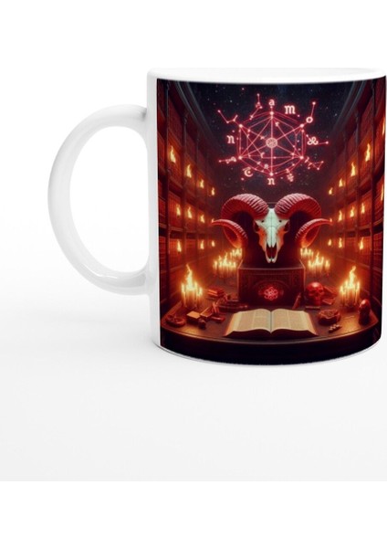 Koç Burcu Baskılı Kahve Kupası - Zodyak Kütüpanesi Vs3
