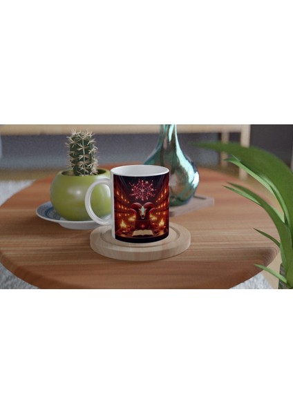 Koç Burcu Baskılı Kahve Kupası - Zodyak Kütüpanesi Vs3 fırsatları