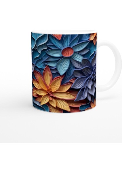 Ateş Çiçekleri Desenli Kupa Bardak modelleri