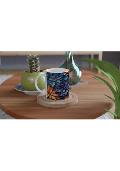 Ateş Çiçekleri Desenli Kupa Bardak fırsatları