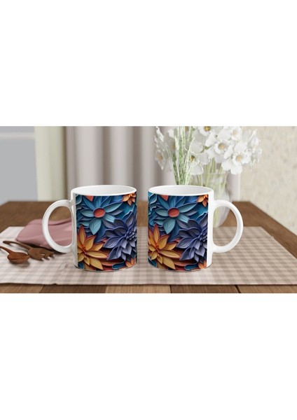 Ateş Çiçekleri Desenli Kupa Bardak indirimleri