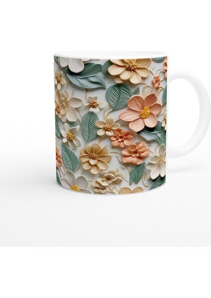 Yumuşak Bahar Çiçekli Kupa Bardak modelleri