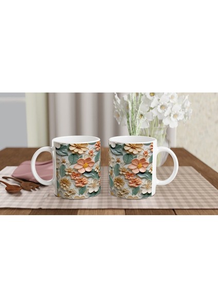 Yumuşak Bahar Çiçekli Kupa Bardak indirimleri