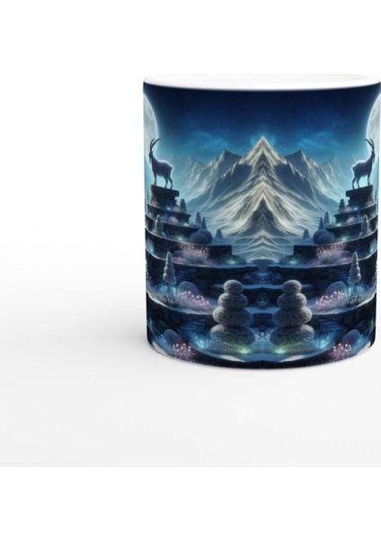 Oğlak Burcu Baskılı Kahve Kupası - Ay Işığında Zodyak Bahçesi Vs4 fiyatları