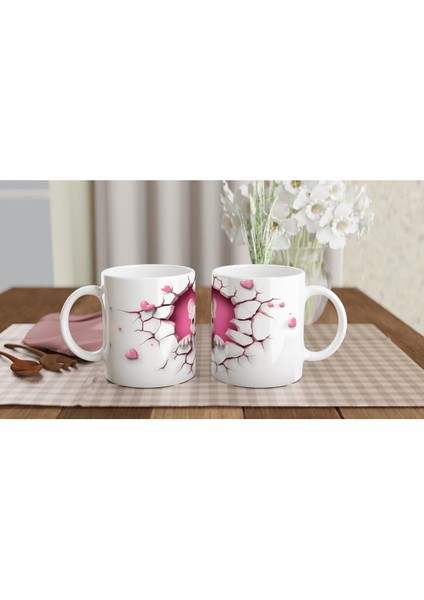 Kalpli Çatlak Duvardan Bakan Fransız Bulldog Temalı Baskılı Kupa Bardak indirimleri