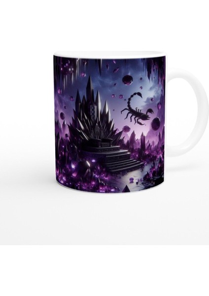 Akrep Burcu Baskılı Kahve Kupası - Büyülü Kristal Mağarası Temalı Vs2 modelleri