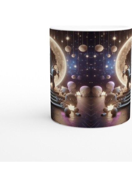 Yengeç Burcu Baskılı Kahve Kupası - Galaktik Taht Odası Temalı Vs1 fiyatları