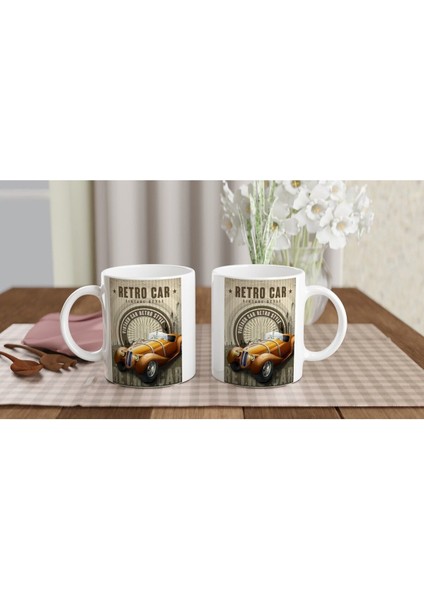 Retro Araba Işıltılı Vintage Tarz Kupa Bardak indirimleri