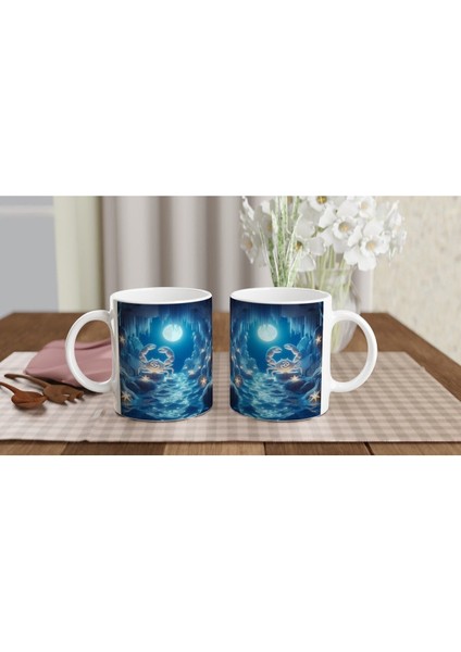 Yengeç Burcu Baskılı Kahve Kupası - Astral Denizaltı Dünyası Vs3 indirimleri