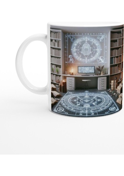 Başak Burcu Baskılı Kahve Kupası - Zodyak Kütüpanesi Vs4