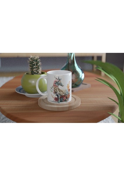 Çiçeklerle Bezeli Mitolojik At Kupa Bardak fırsatları