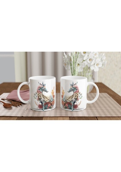 Çiçeklerle Bezeli Mitolojik At Kupa Bardak indirimleri