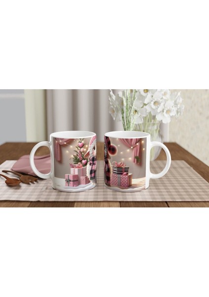 Kalpli Yumuşak Kuzu Figürlü Pembe Temalı Baskılı Kupa Bardak indirimleri