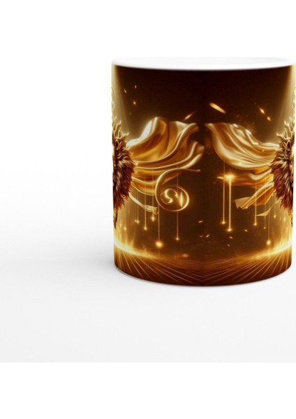 Aslan Burcu Baskılı Kahve Kupası - Zodyak Maskeli Balo Vs4 fiyatları