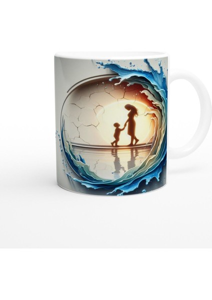 Gün Batımında Anne Eli Kupa Bardak modelleri