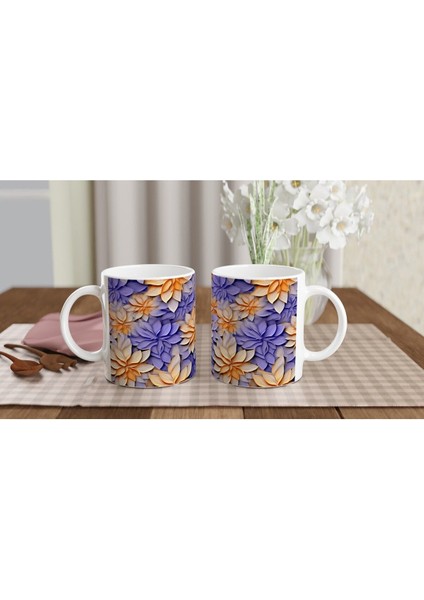 Gün Batımı Lalesi Mor Arka Planlı Kupa Bardak indirimleri