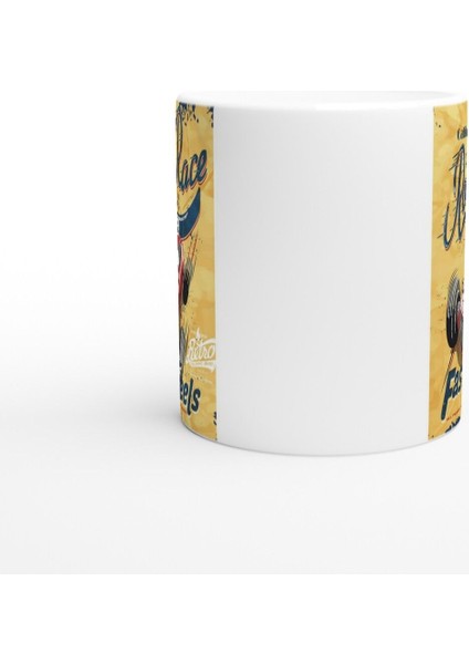 California Yol Yarışı Temalı Retro Kupa Bardak modelleri