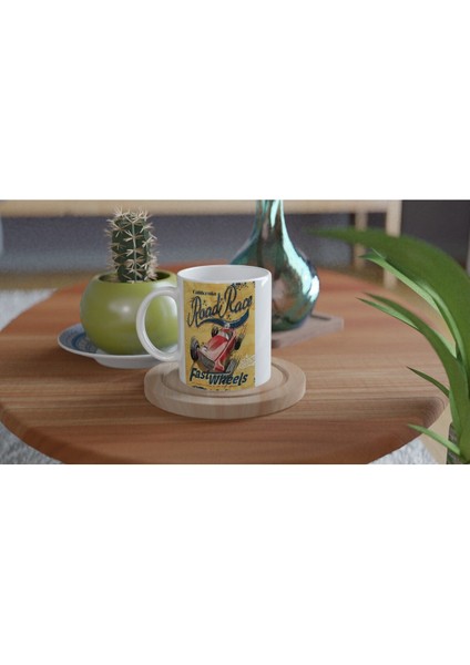 California Yol Yarışı Temalı Retro Kupa Bardak fırsatları