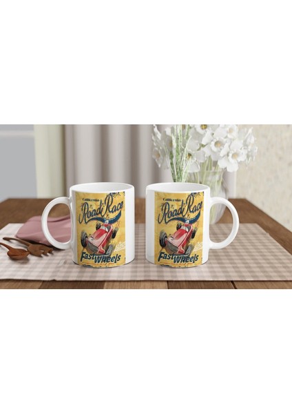 California Yol Yarışı Temalı Retro Kupa Bardak indirimleri