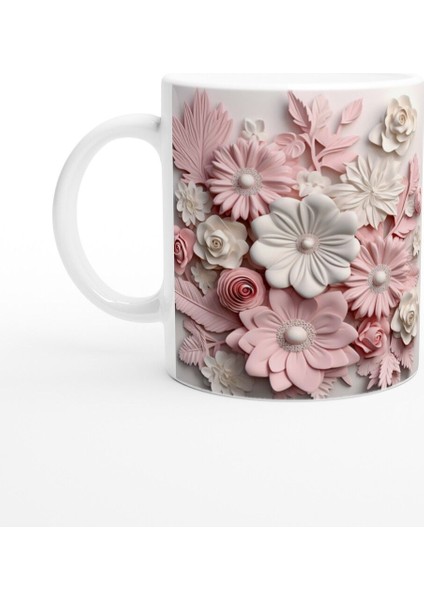 Pastel Çiçek Bahçesi Temalı Baskılı Kupa Bardak fiyatları