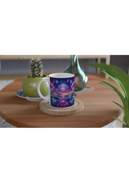 Balık Burcu Baskılı Kahve Kupası - Astral Denizaltı Dünyası Vs1 fırsatları