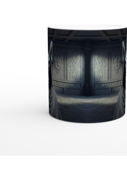 Oğlak Burcu Baskılı Kahve Kupası - Zodyak Maskeli Balo Vs3 fiyatları