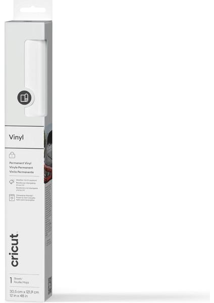Crıcut 2011341 Premıum Vinil Kalıcı 33X120CM 1 Sayfa Beyaz