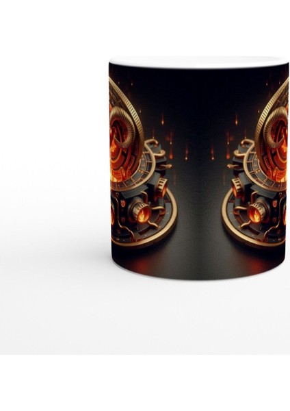 Koç Burcu Baskılı Kahve Kupası - Zamanın Çarkları Astroloji Mekanizması Vs4 fiyatları