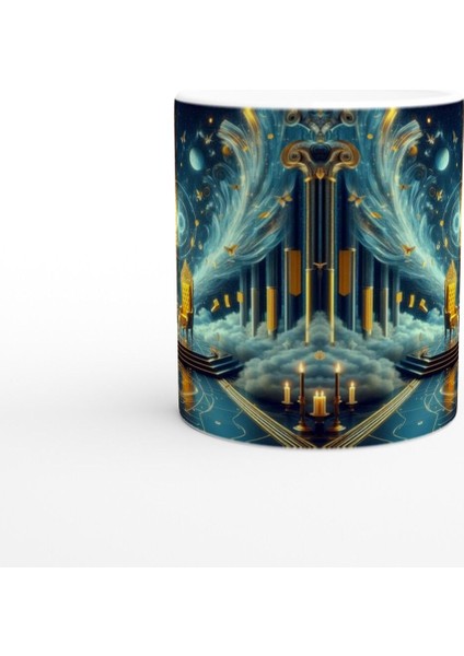 Ikizler Burcu Baskılı Kahve Kupası - Galaktik Taht Odası Temalı Vs4 fiyatları