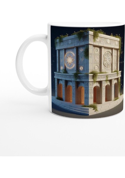 Başak Burcu Baskılı Kahve Kupası - Burçlar Krallığı Şatosu Vs2